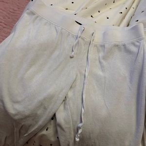 Juicy couture white sweatpants.